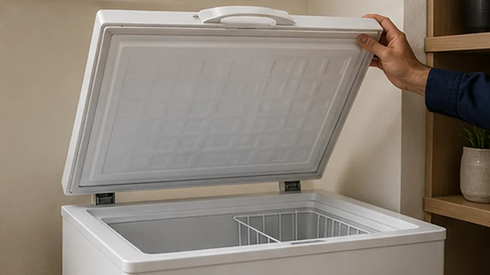 Freezer horizontal em atendimento